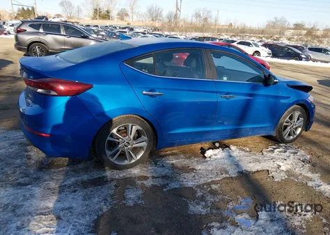 2017 Hyundai Elantra Limited z USA, uszkodzony, nr VIN KMHD84LF2HU301032